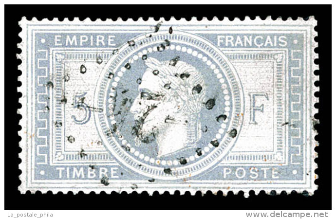 O N&deg;33a, 5F Violet-gris, Centrage Exceptionnel, Tr&egrave;s Jolie Pi&egrave;ce. SUPERBE (sign&eacute;... - 1863-1870 Napoleon III Gelauwerd