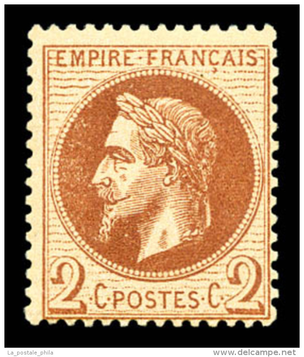 ** N&deg;26A, 2c Rouge-brun Type I. SUP     Qualit&eacute;: ** - 1863-1870 Napoleone III Con Gli Allori