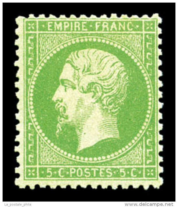* N&deg;20, 5c Vert. TB (sign&eacute; Calves)   Cote: 350 Euros   Qualit&eacute;: * - 1862 Napoléon III.