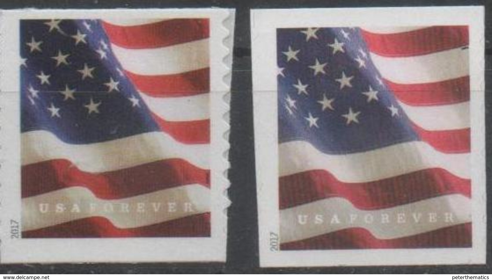 USA, 2017,MNH, FLAGS, COILS, 2 PRINTINGS, AP& BCA PRINTINGS - Stamps