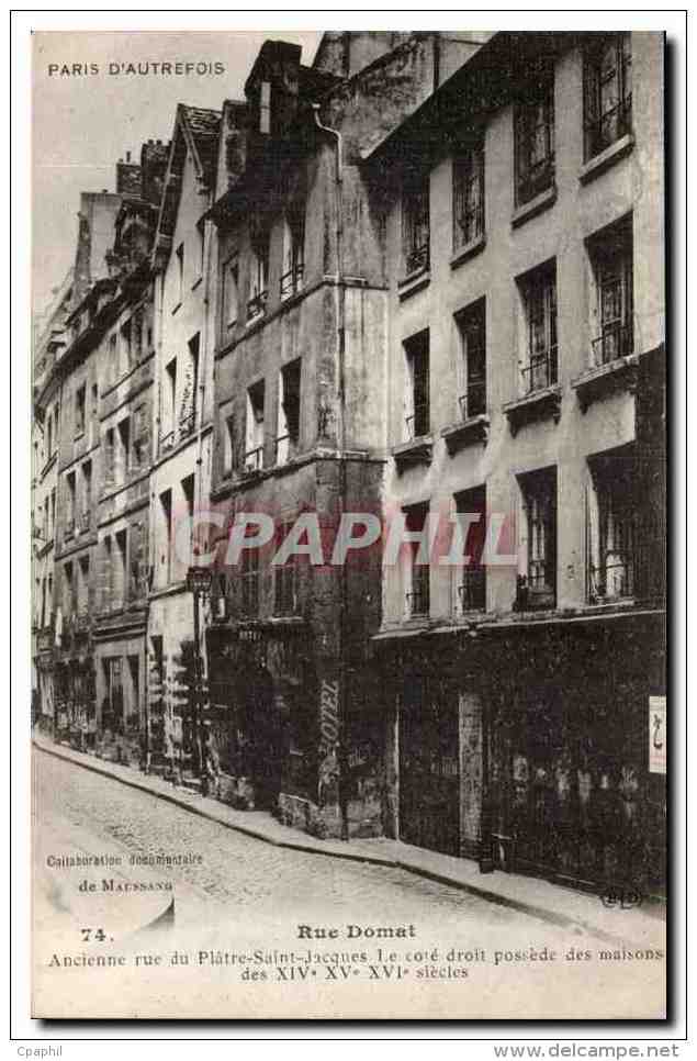 Paris CPA Rue Domat Ancienne Rue Du Platre Saint Jacques - Arrondissement: 05