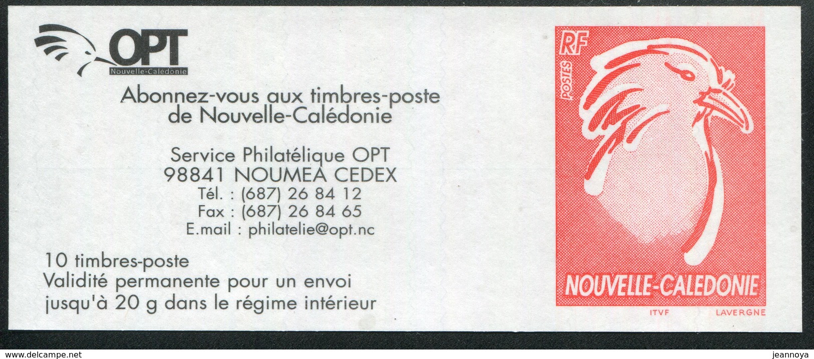 NOUVELLE CALEDONIE - CARNET N° C894 * * - CAGOU DE 2003 - LUXE - Libretti