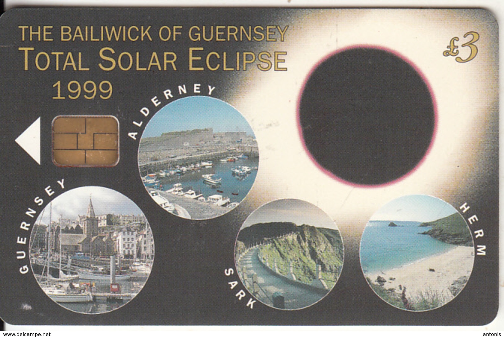GUERNSEY ISL. - Total Solar Eclipse, Used - [ 7] Jersey And Guernsey