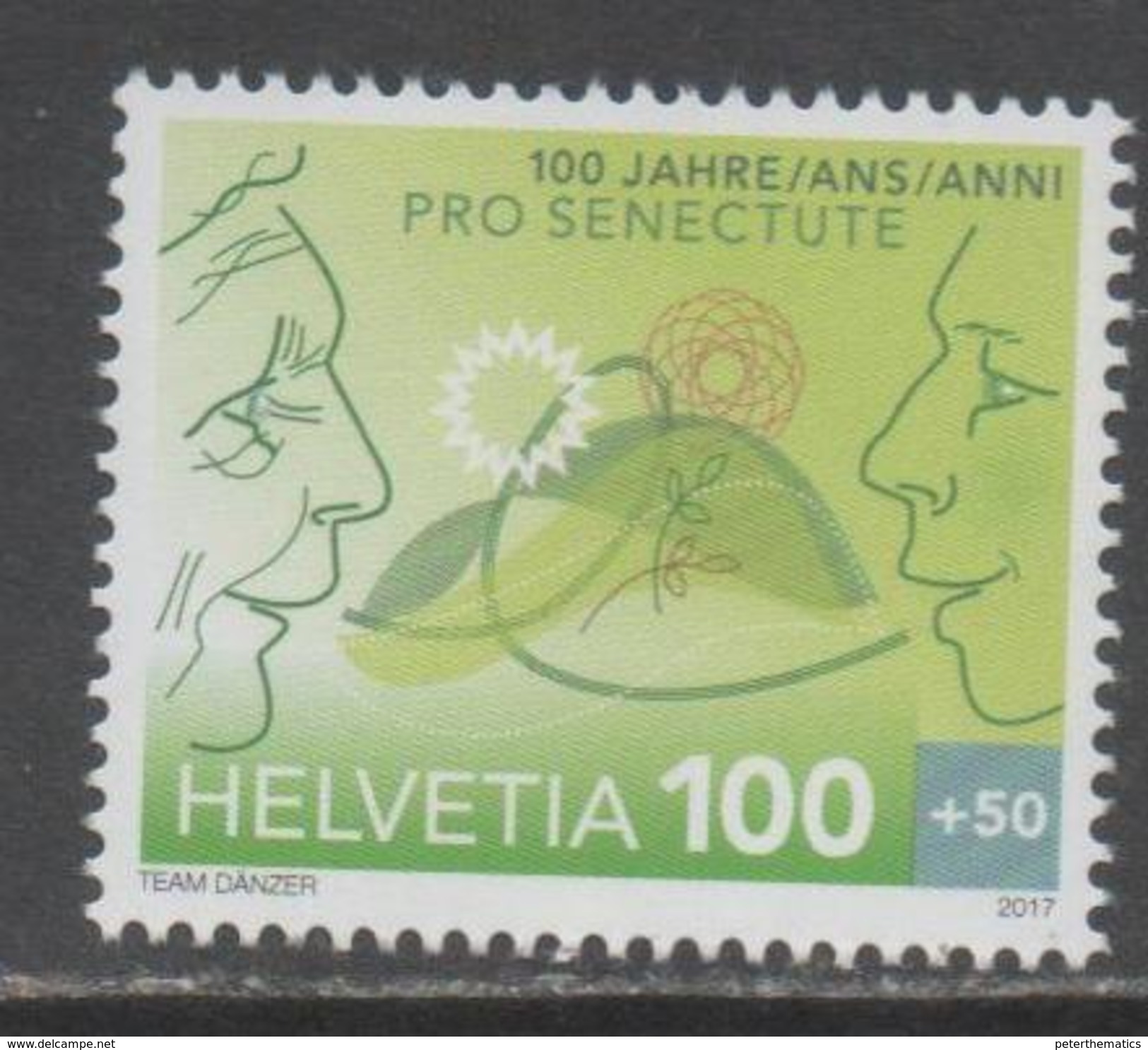 SWITZERLAND, 2017, MNH, PRO SENECTUTE,1v - Other & Unclassified