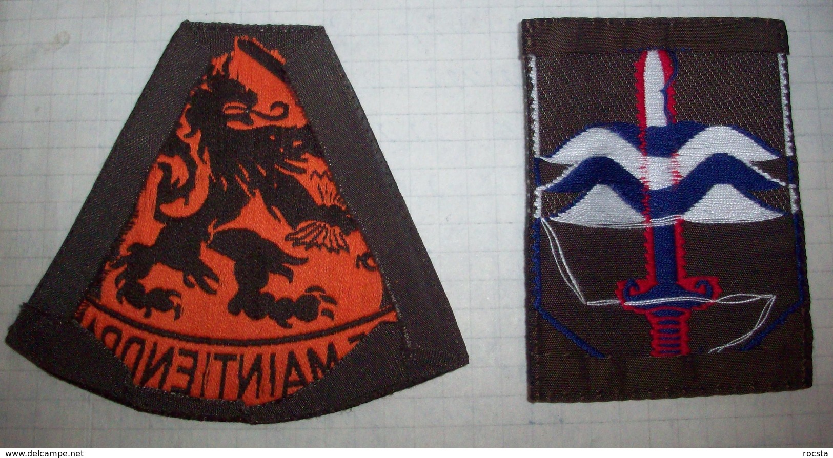 Set Of Patches Army Netherlands - 1950s - Stoffabzeichen