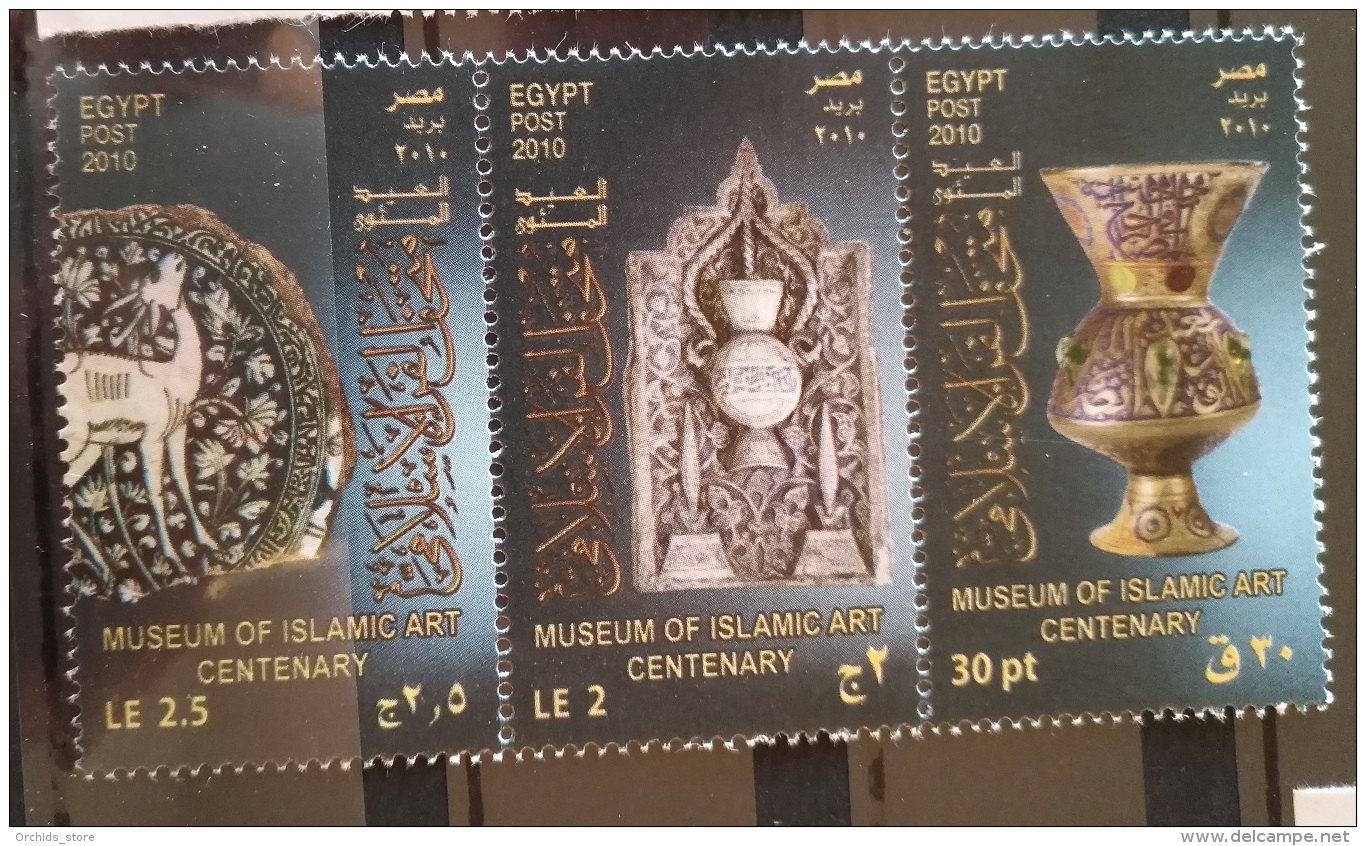 E24 - Egypt 2010 MNH Complete Set 3v. - Museum Of Islamic Art Centenary - Unused Stamps