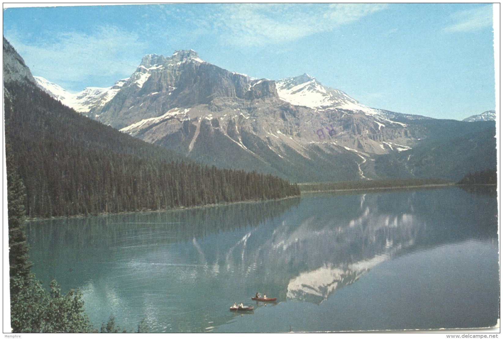 1972 Postcard -  -Emerald Lake, BC    From Series 3BC-1 Used - 1953-.... Elizabeth II