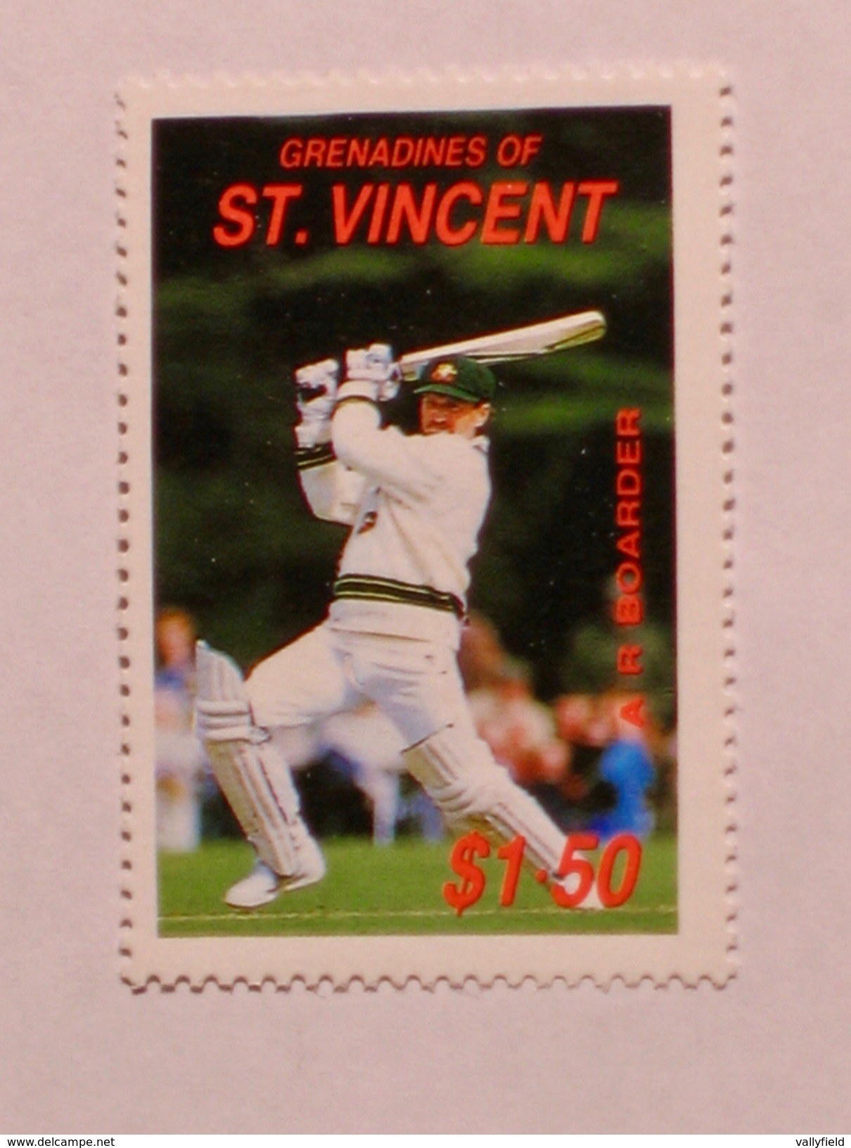 ST-VINCENT & GRENADINES  1988   LOT# 3  CRICKETERS - St.Vincent & Grenadines