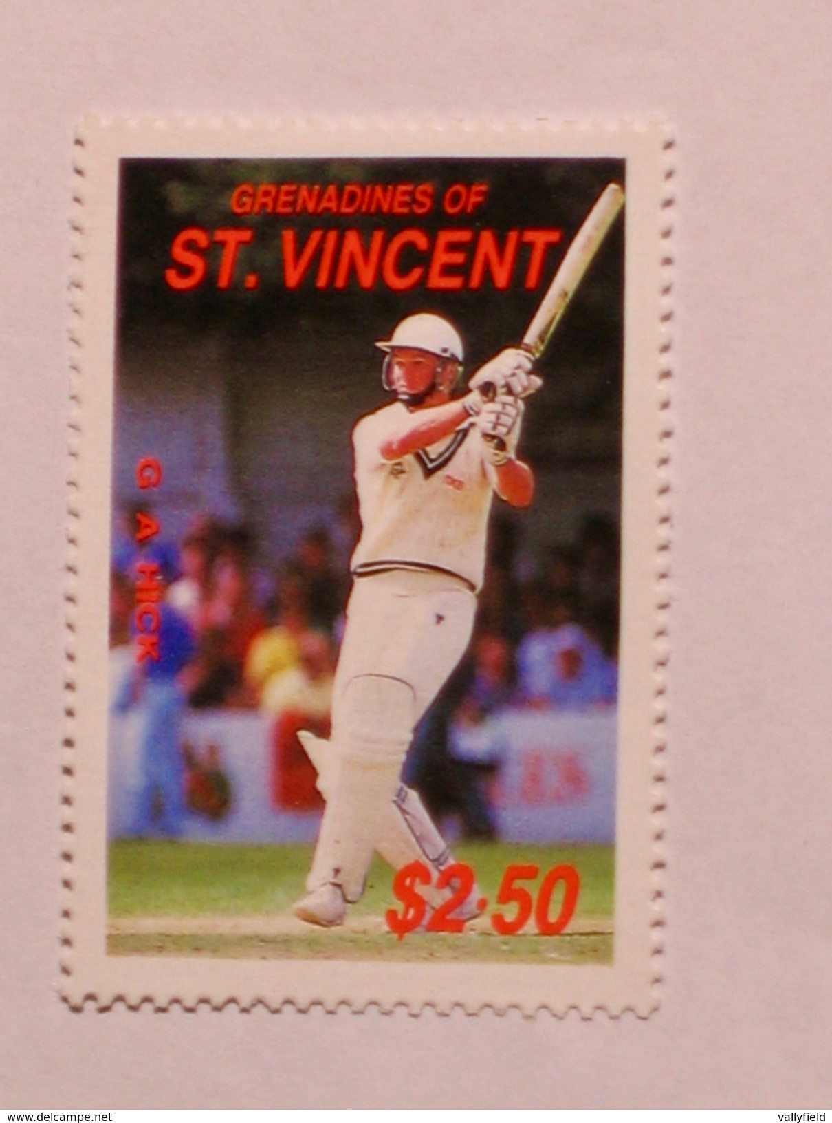 ST-VINCENT & GRENADINES  1988   LOT# 5  CRICKETERS - St.Vincent Und Die Grenadinen