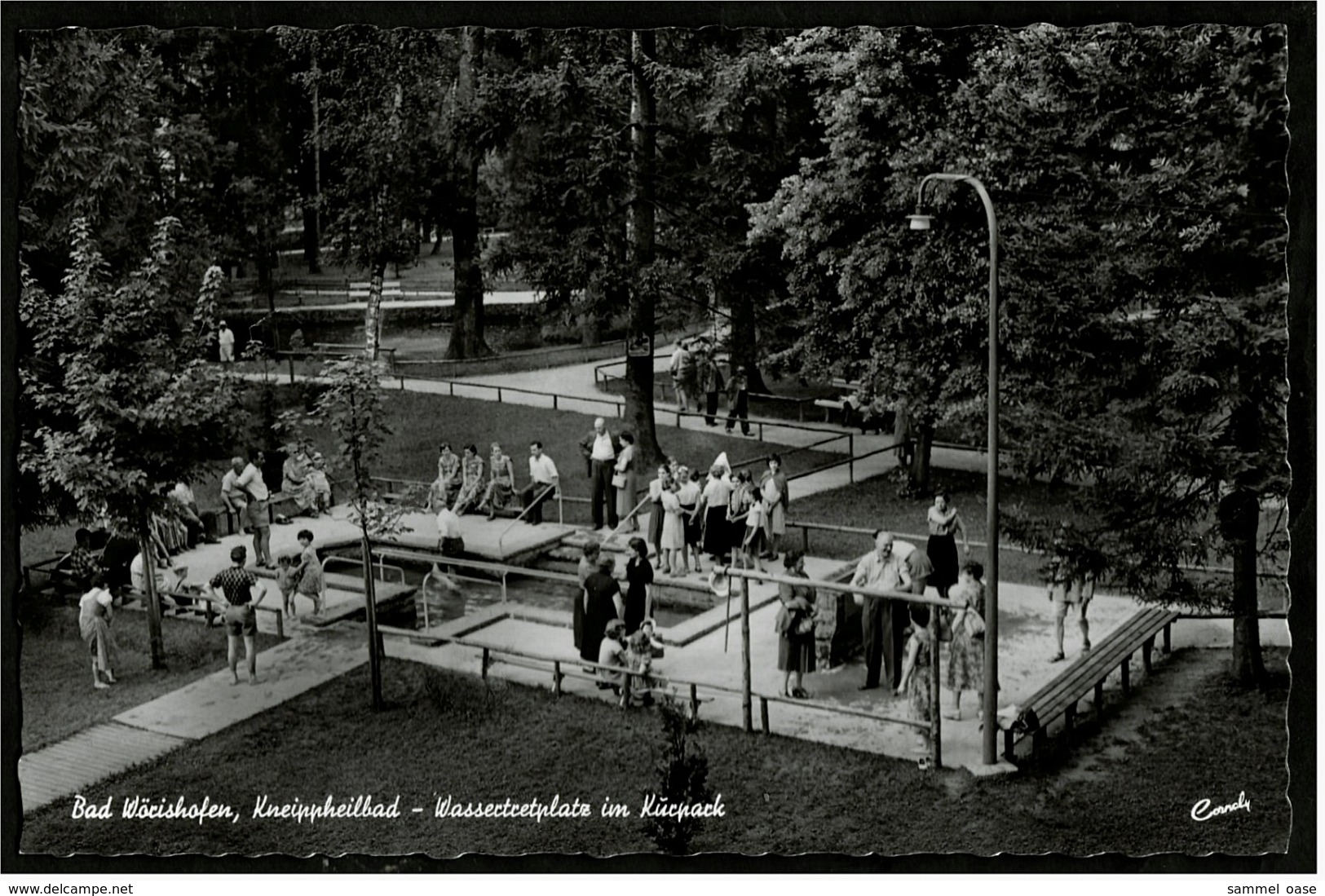 Bad Wörishofen  -  Wassertretplatz Im Kurpark  -  Ansichtskarte Ca. 1960   (7292) - Bad Woerishofen