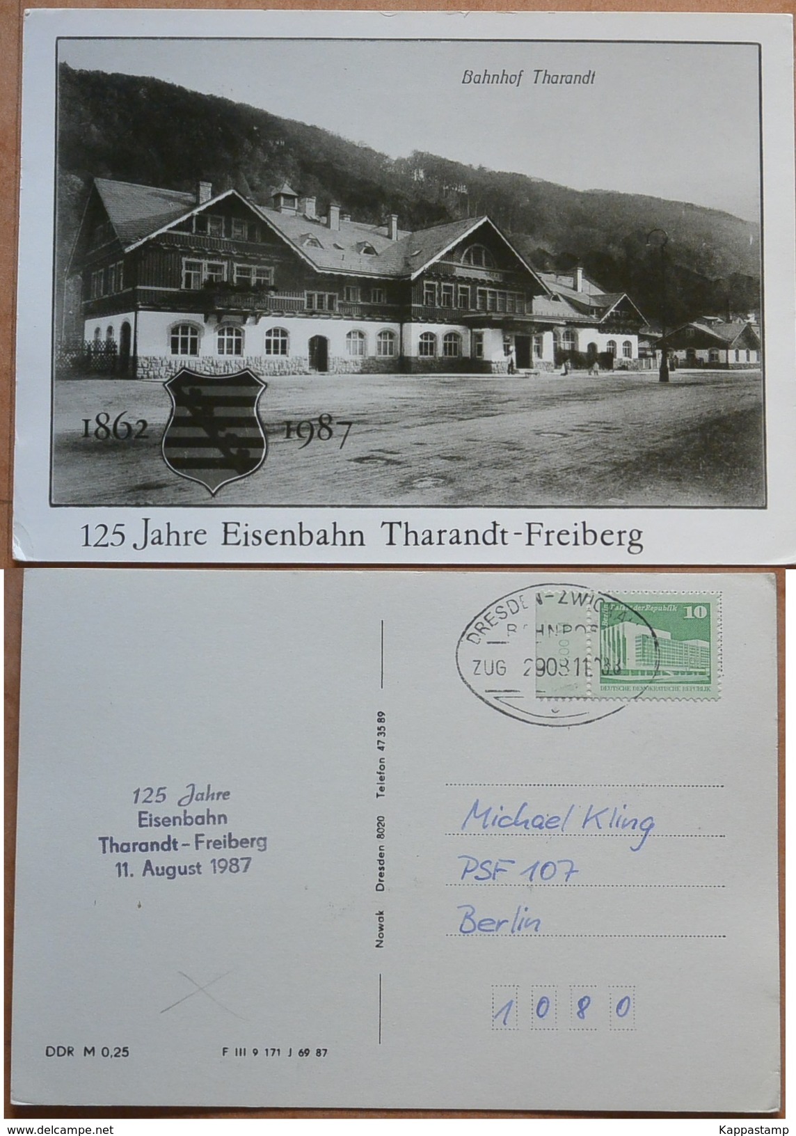 1987 AK.Bahnhof Tharandt-Freiberg    Siehe Beschreibung - Tharandt