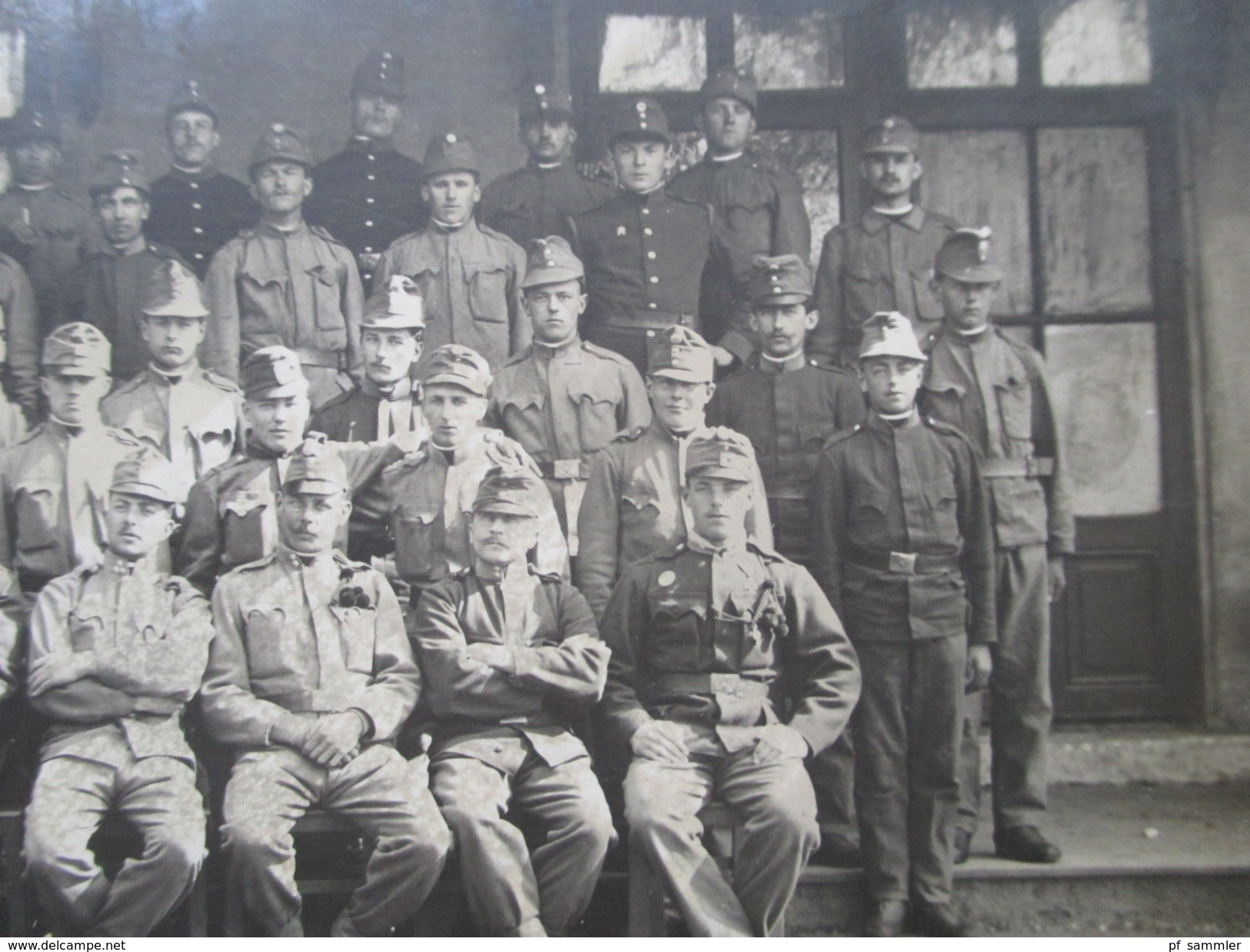 AK Österreich 1. WK?! Österreichische Armee / Heer. Soldaten / Truppe / Regiment. Tafel: ...sogleich Zu Bezahlen! Grenze - Guerre 1914-18