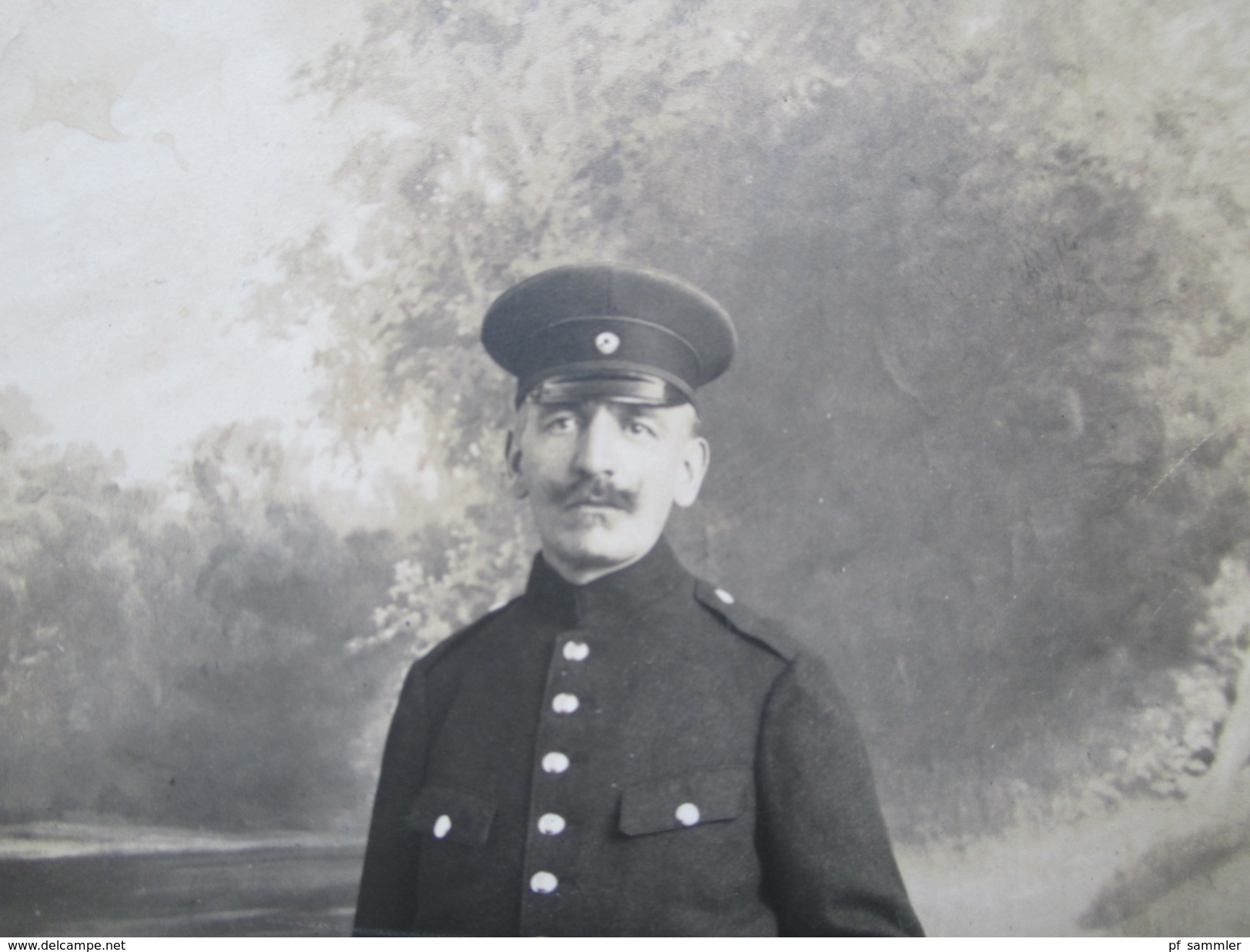 AK Bayern / Deutschland 1. WK Eventl. Österreich. Soldat Mit Uniform. Foto Auf Eine PK Aufgeklebt!! - Guerre 1914-18