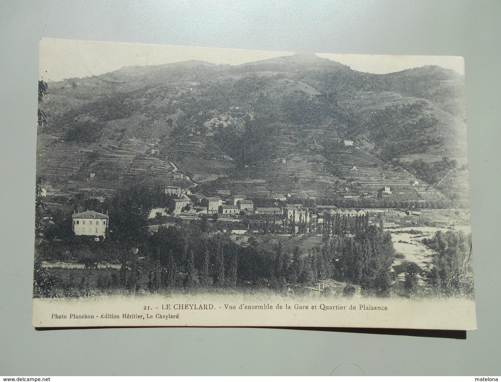 ARDECHE LE CHEYLARD VUE D'ENSEMBLE DE LA GARE ET QUARTIER DE PLAISANCE - Le Cheylard