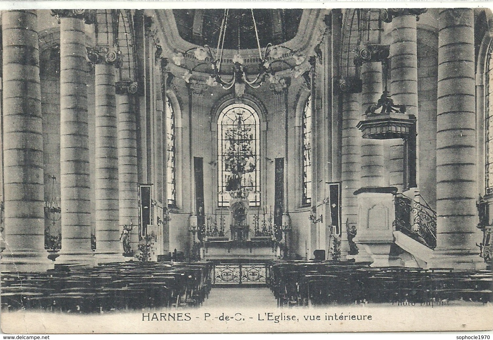PAS DE CALAIS - 62 - HARNES - L'église - Intérieur - Harnes