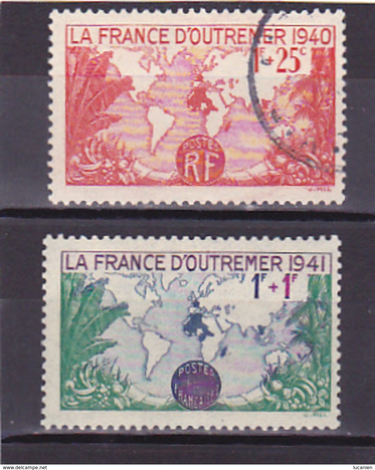 1940-1941   N° 453 Neuf * Et 503 Oblitéré - Voir Verso  - - Used Stamps