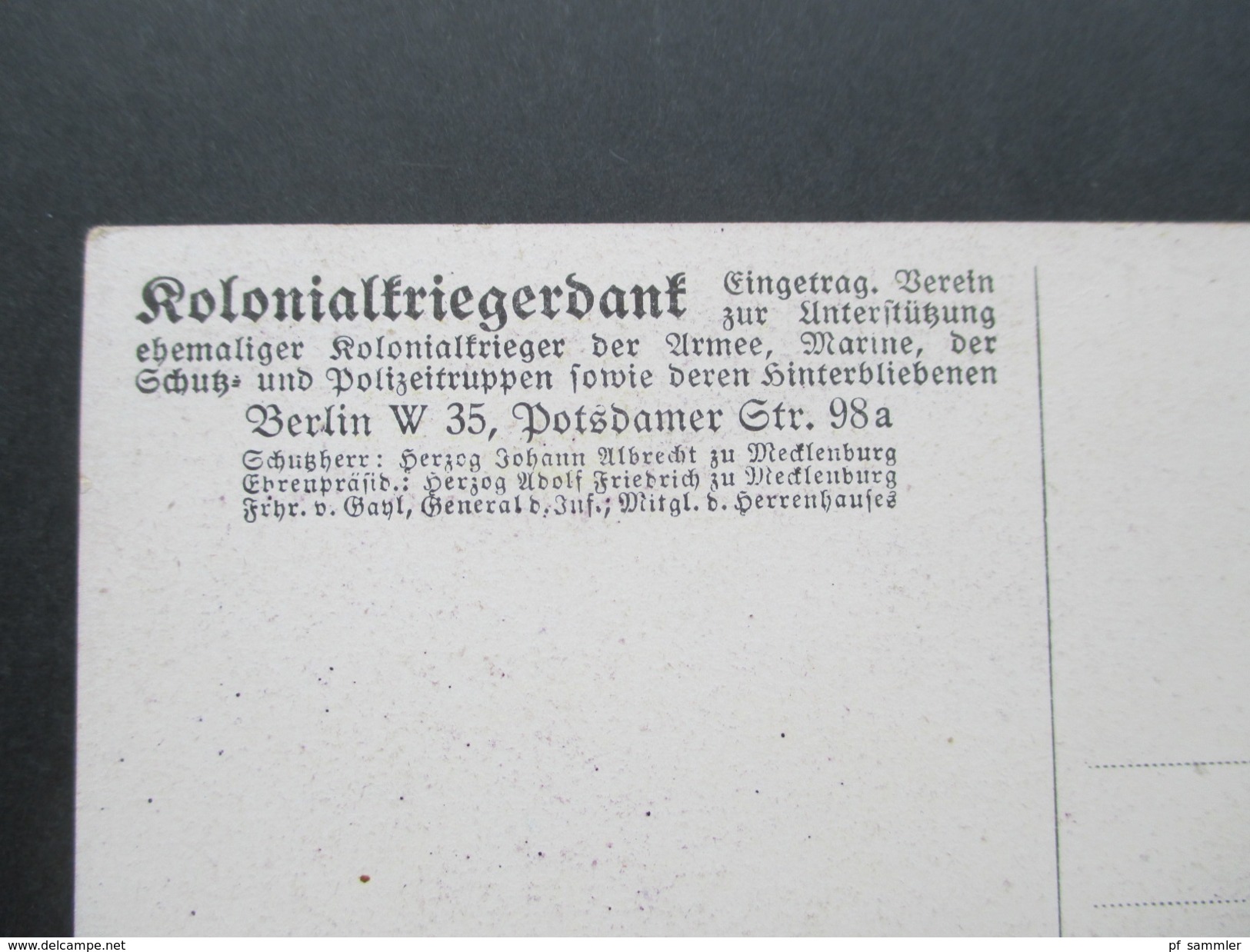 AK Künstlerkarte Kolonialkriegerdank. Landschaft Aus Deutsch - Südwestafrika. Prof. Peter Paul Müller. Ungebraucht - Ehemalige Dt. Kolonien