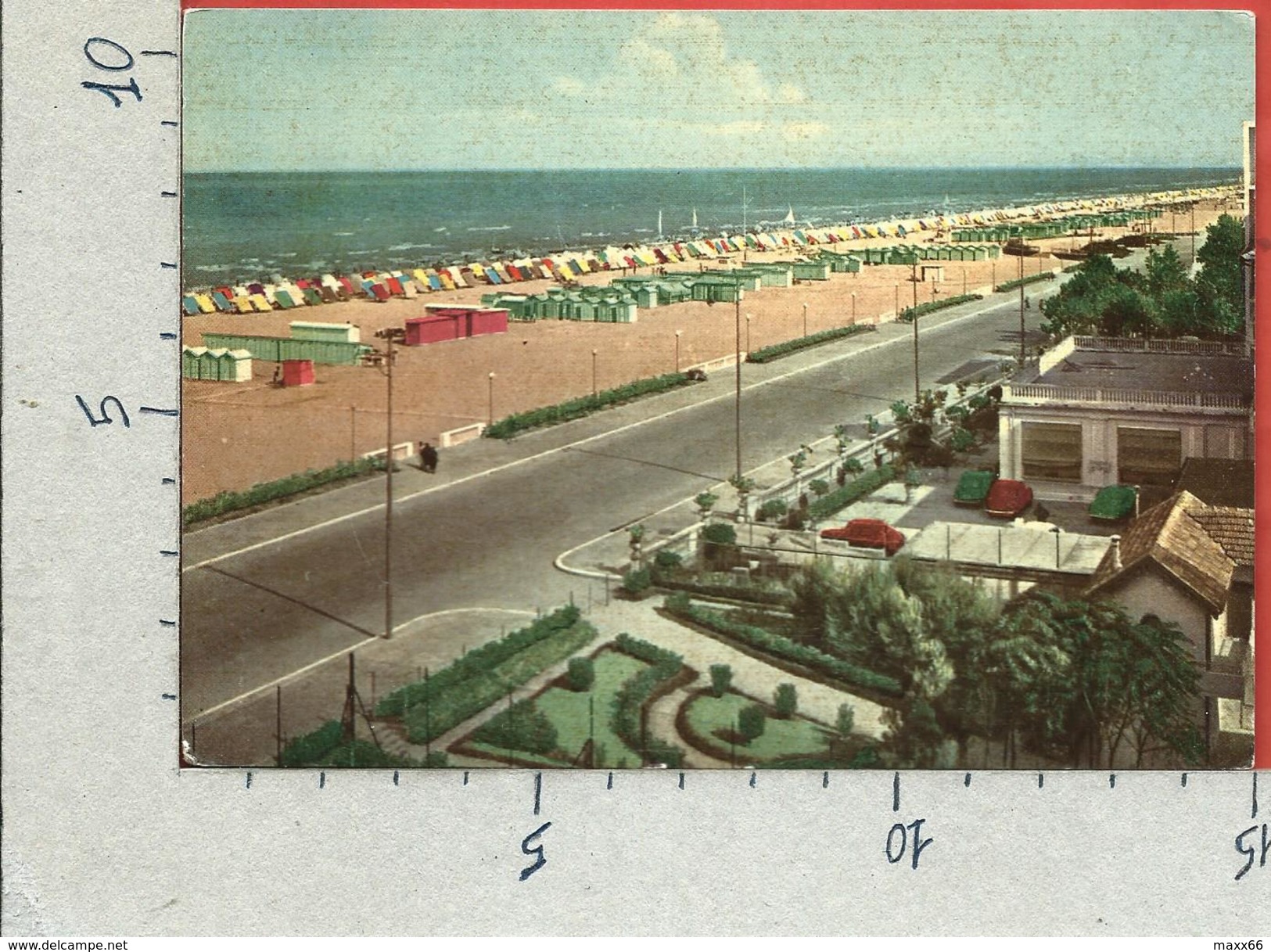 CARTOLINA NV ITALIA - RIMINI - Lungomare E Spiaggia - 10 X 15 - Rimini