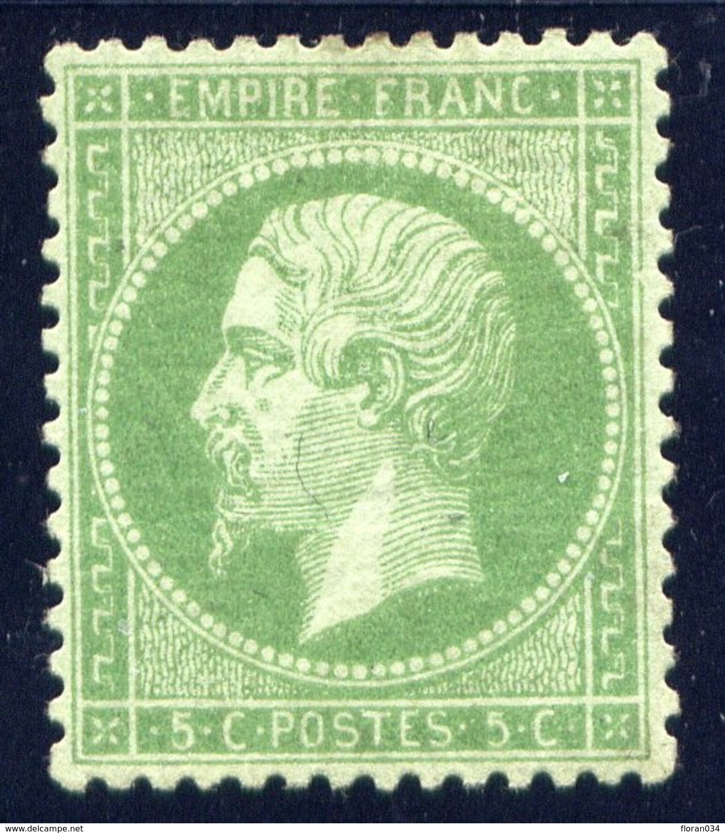 France N° 20 Neuf *  Centrage Parfait - Signé Calves - Cote 350 Euros - 1862 Napoleon III