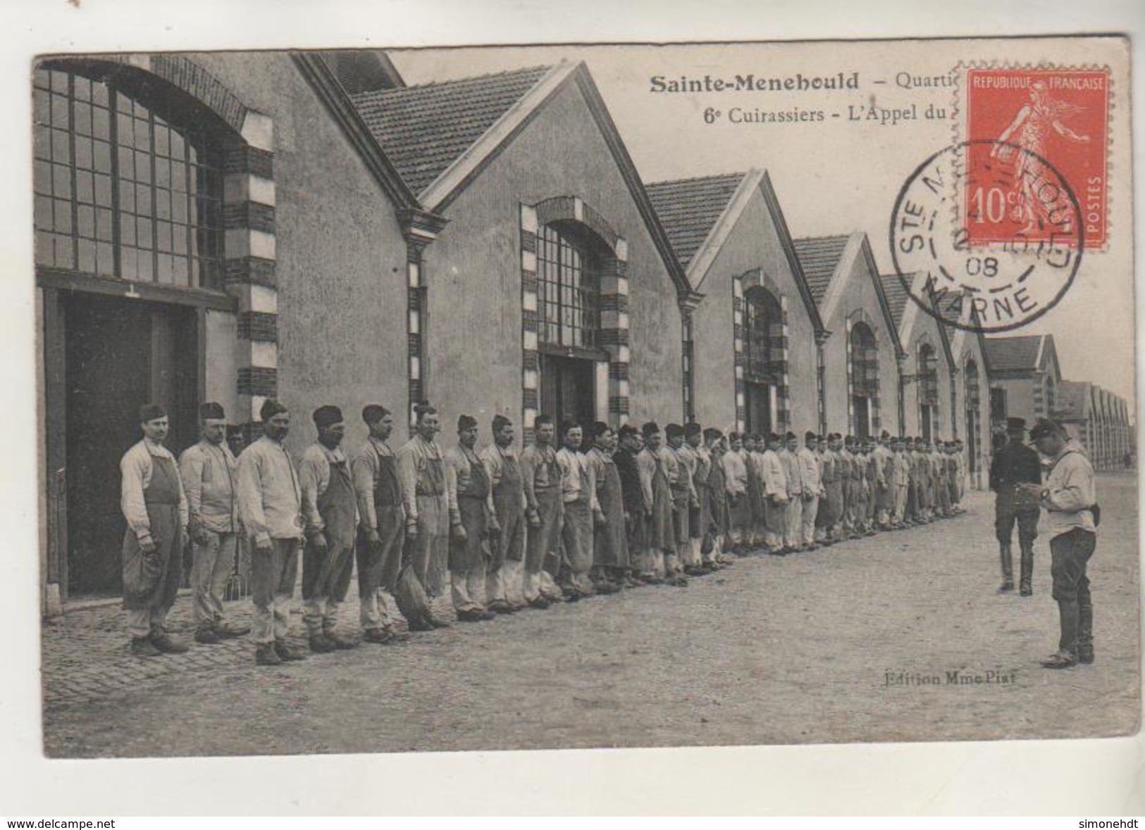 SAINTE MENEHOULD - Quartier De La Cavalerie - 6e Cuirassiers - Régiments