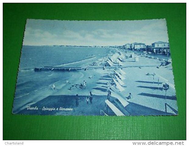 Cartolina Viserba - Spiaggia E Litoranea 1954 - Rimini