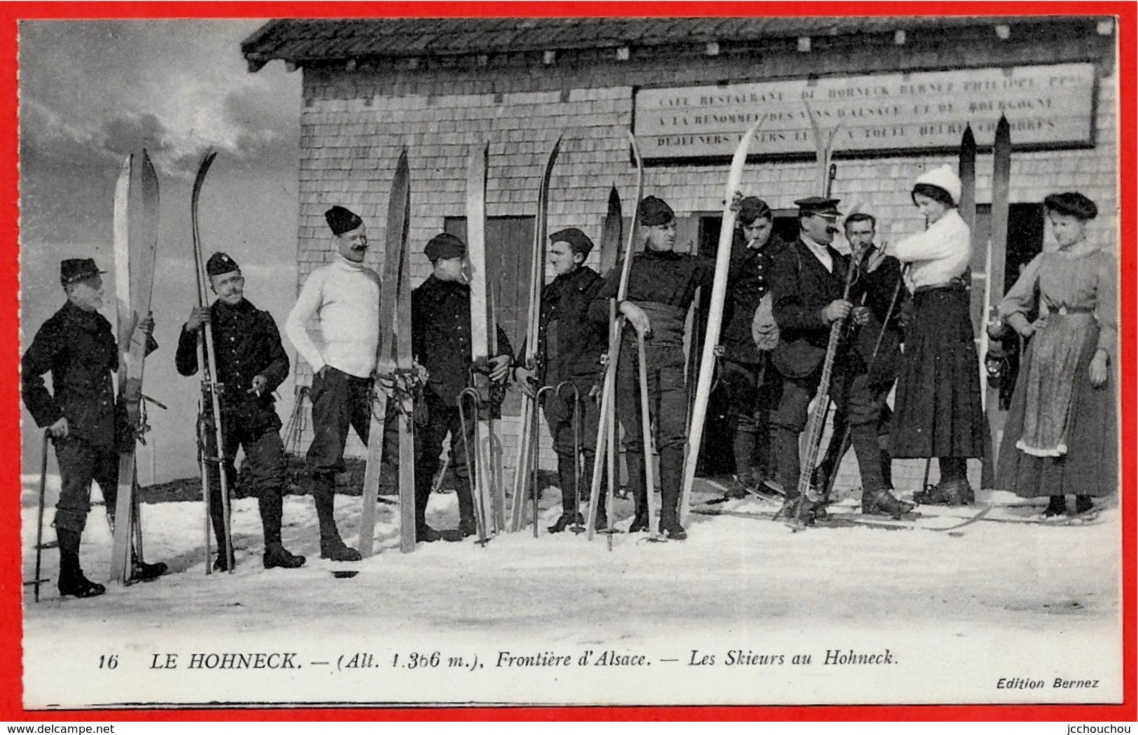 CPA 88 LE HOHNECK Vosges - Frontière D'Alsace - Les Skieurs Au Hohneck ° Edition Bernez * Douaniers - Autres & Non Classés