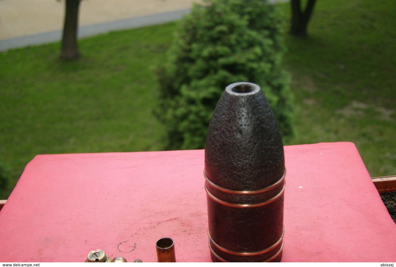 Obus 9cm  gr.m.75 AUSTRO - HUNGARY Neutralisé GRENADE Projektil Spoletta fusee GRENADE