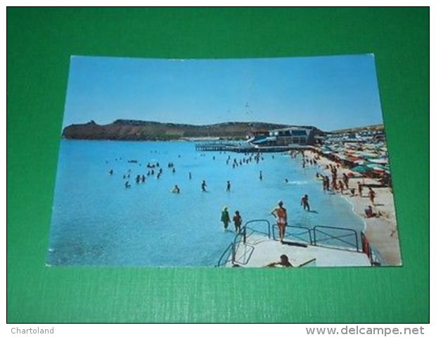 Cartolina Cagliari - Sella Del Diavolo - Spiaggia Del Poetto 1965 - Cagliari