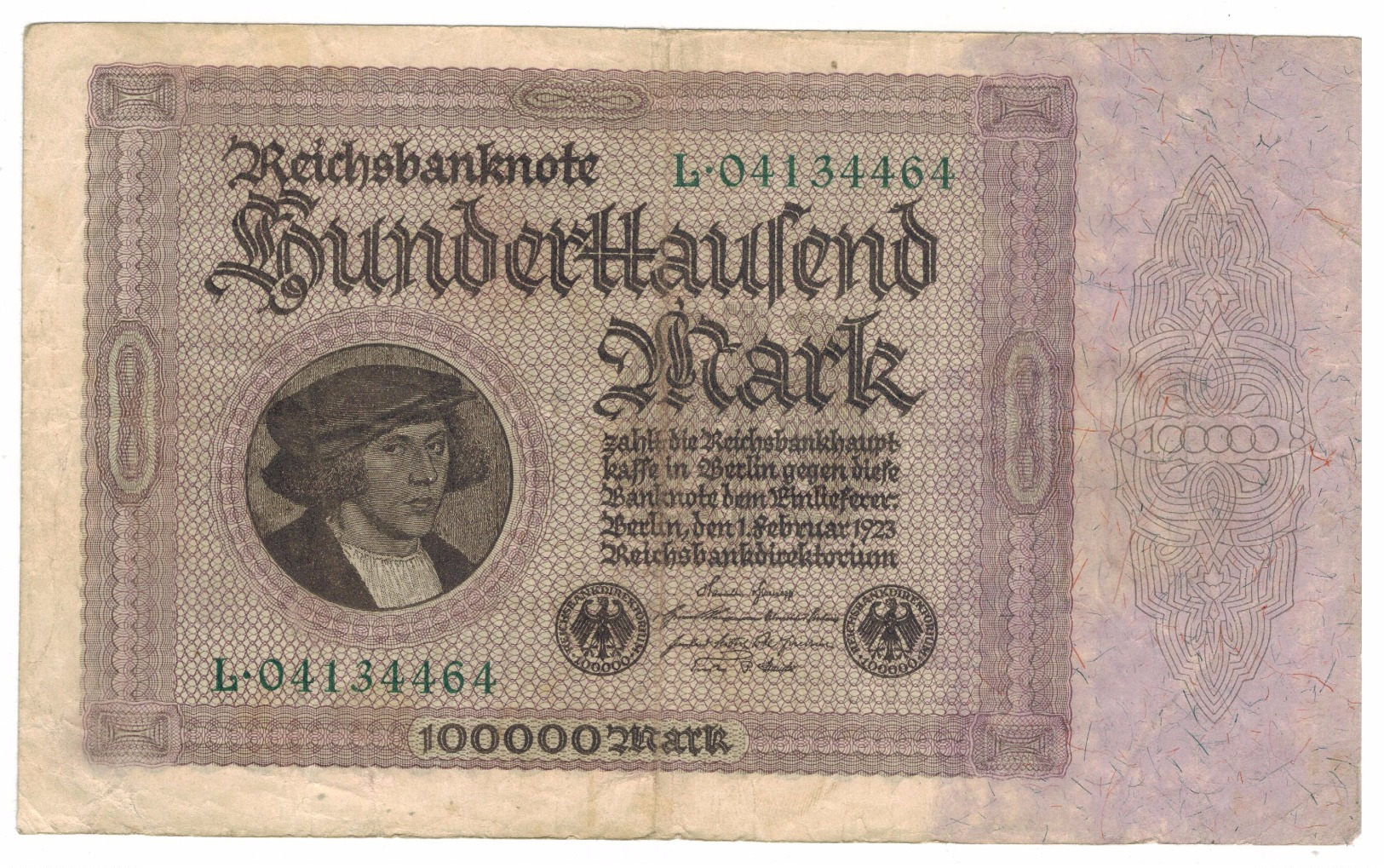 Germany 100 000 Mk. 1923, VF.. - 100000 Mark