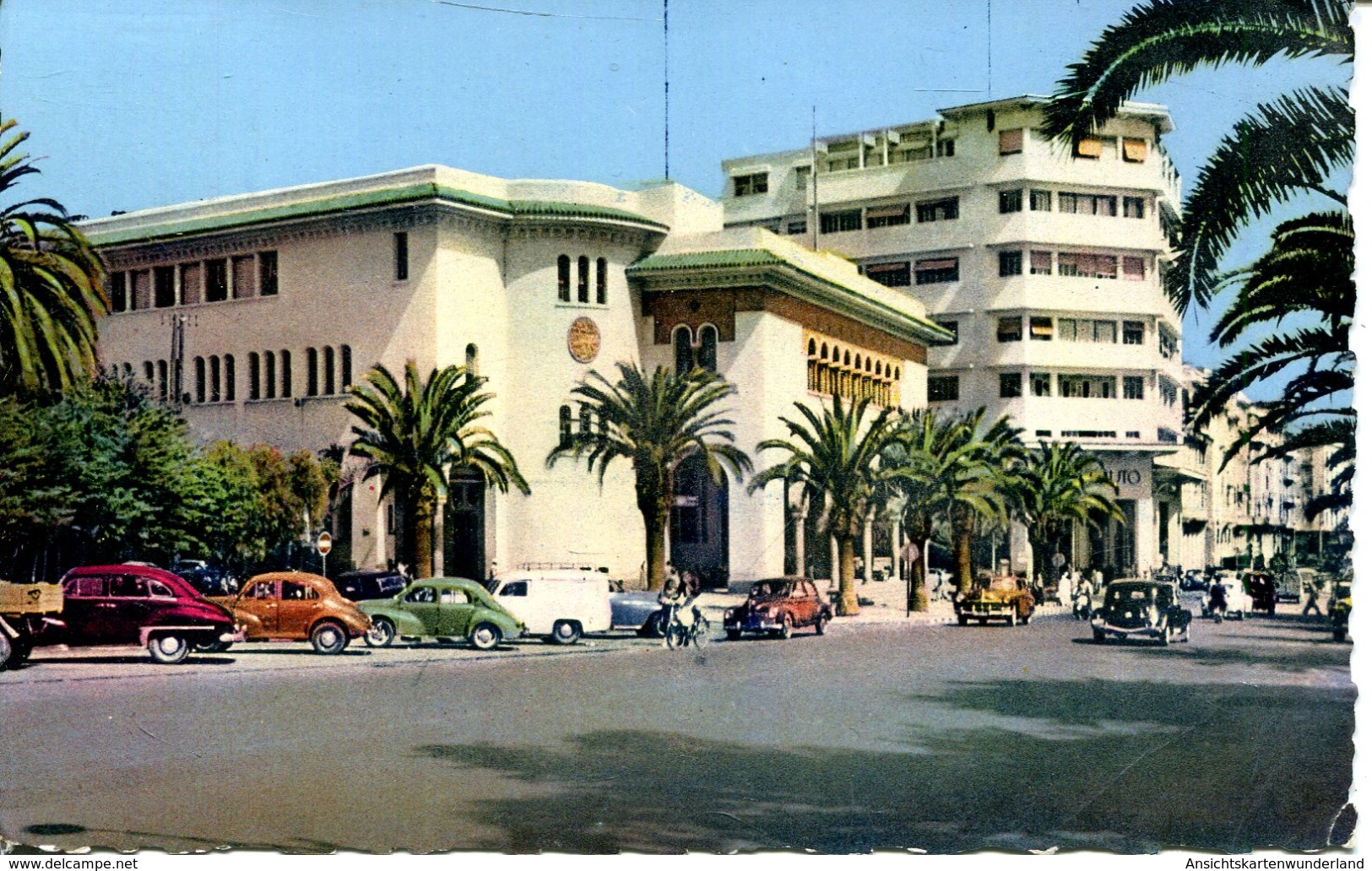 Casablanca - L'Avenue D'Amade Et La Poste 1956 (000430) - Casablanca