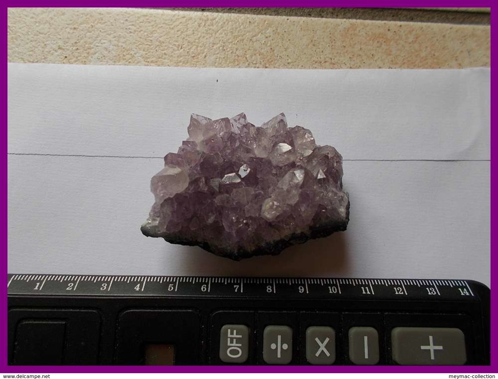 LOT PIERRES ET MINERAUX AMETHYSTE + DE 1 KG GEODE PLAQUE A DEFINIR COLLECTION D' UN CONNAISSEUR Géologie