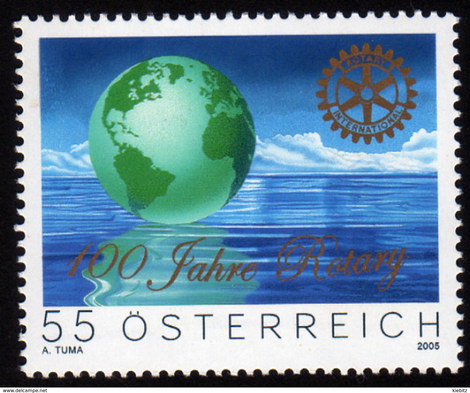 ÖSTERREICH 2005 ** 100 Jahre Rotary - MNH - Rotary Club