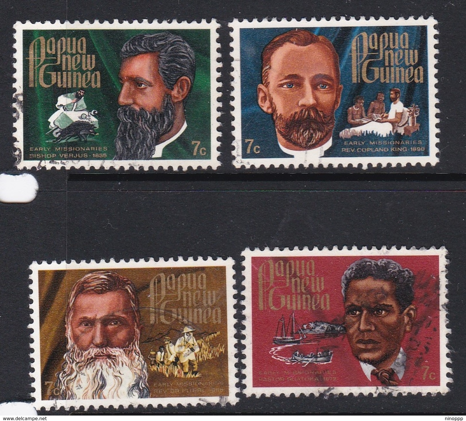 Papua New Guinea SG 227-230 1972 Missionaries Used Set - Papua New Guinea