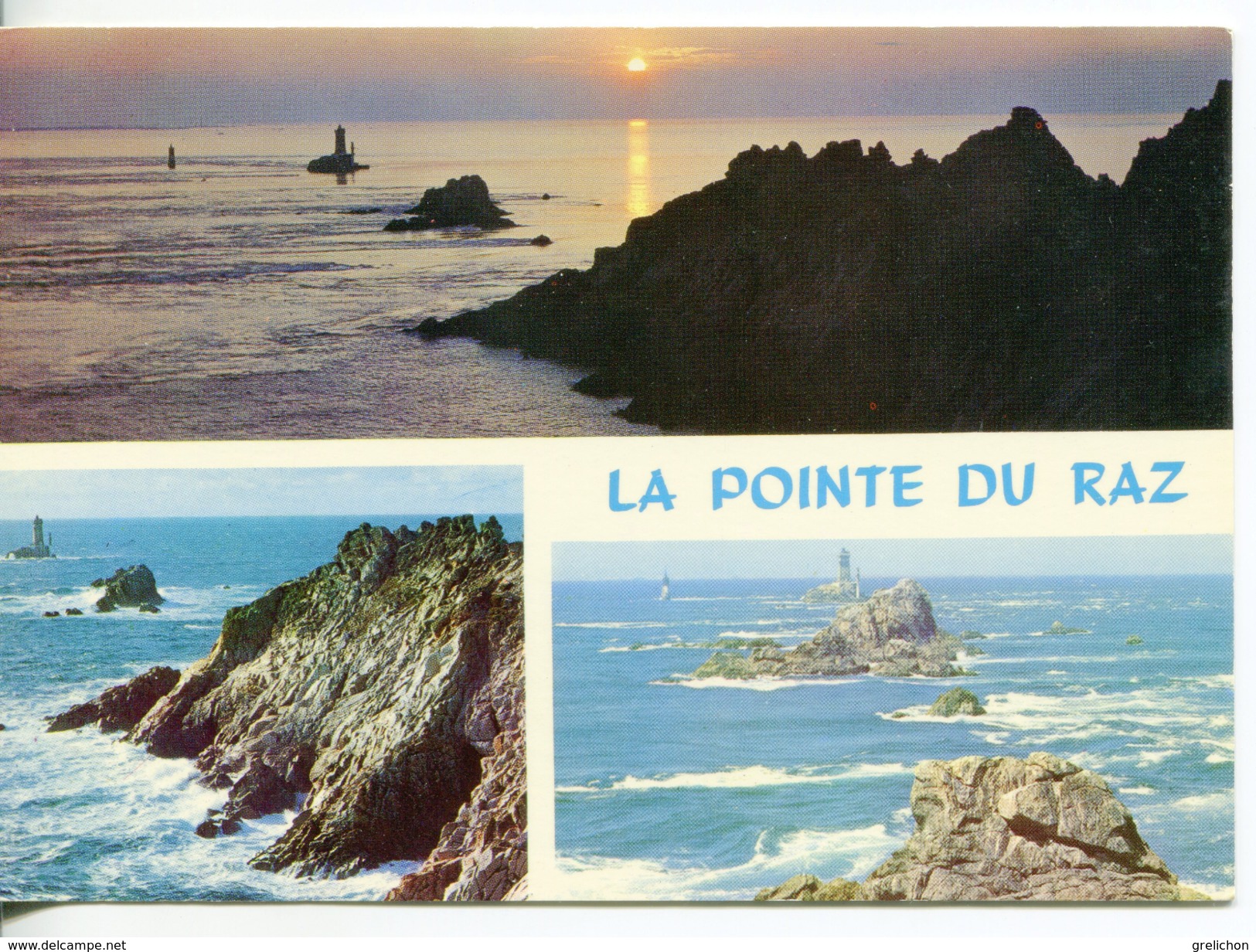 29 PLOGOFF : La Pointe Du Raz : Crépuscule Sur La Pointe Et Les Courants Du Raz De Sein - Plogoff