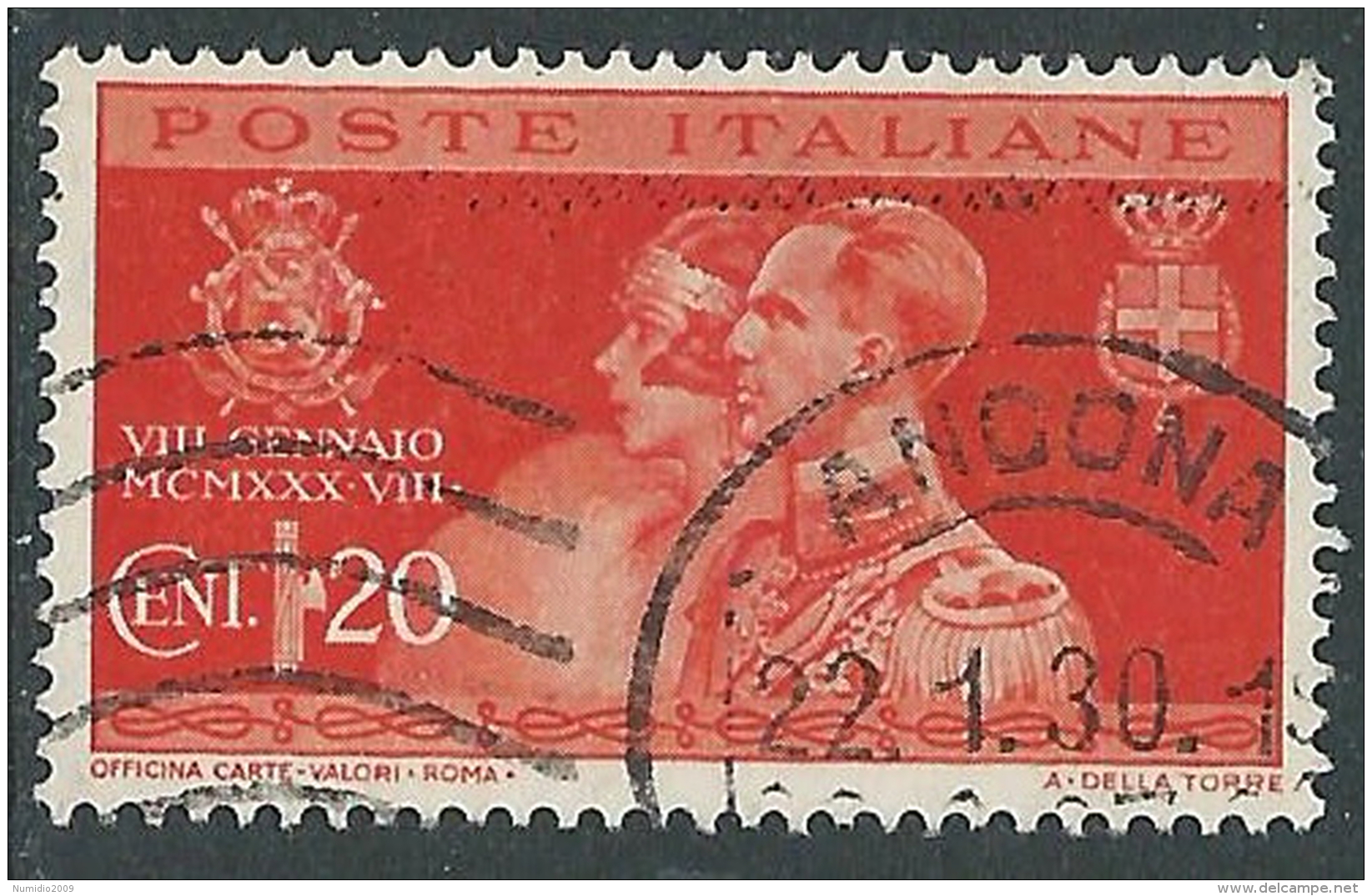 1930 REGNO USATO NOZZE 20 CENT - S269-6 - Usati