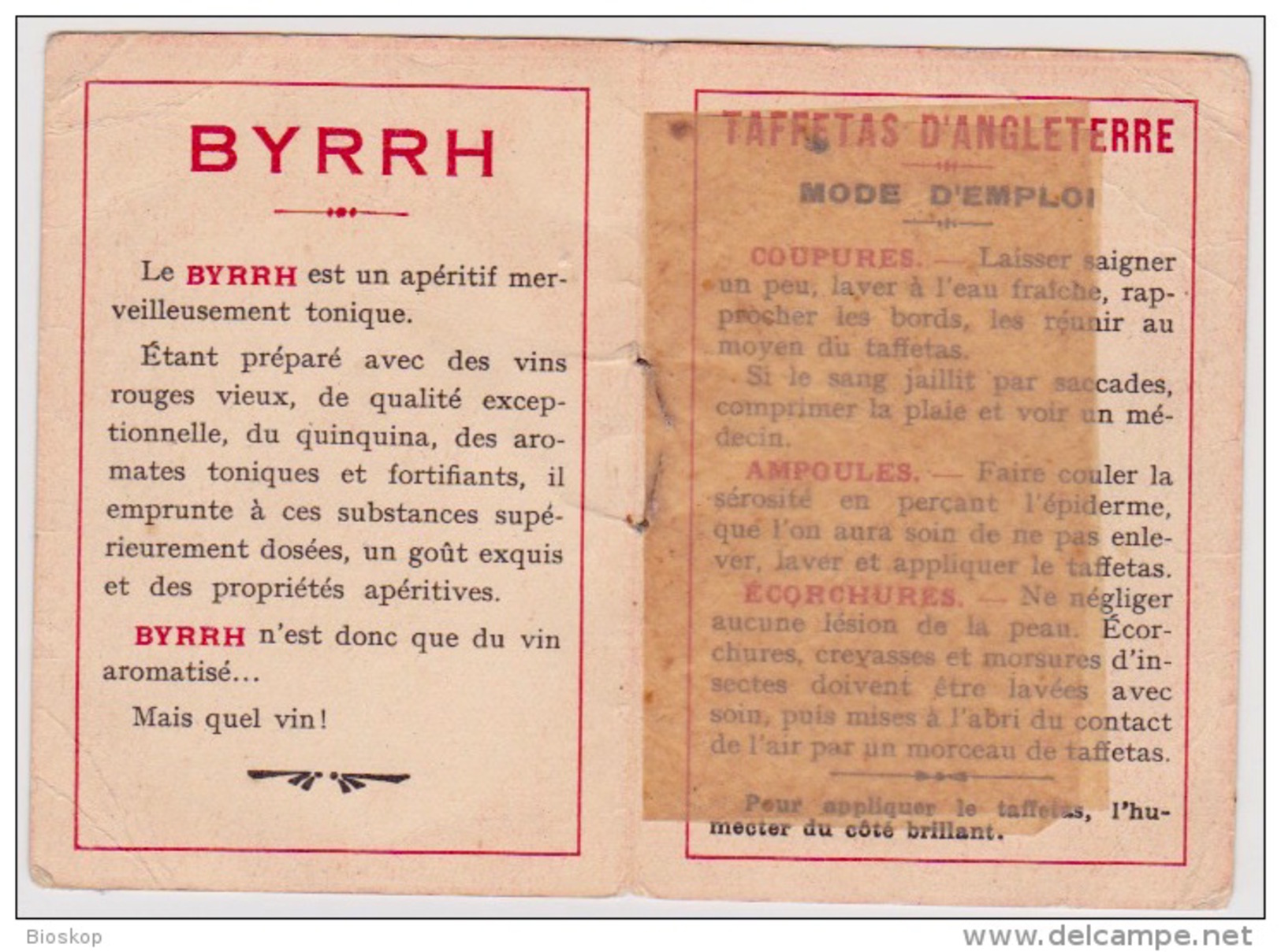 Publicité BYRRH - Byrrh Vin Tonique, Le Meilleur Apéritif (femme)) - Werbung