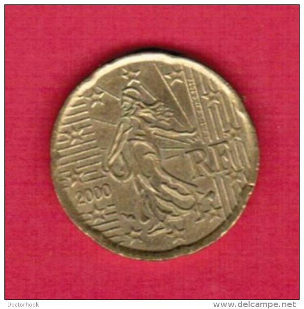 FRANCE  20 EURO CENTS 2000 (KM # 1286) - France