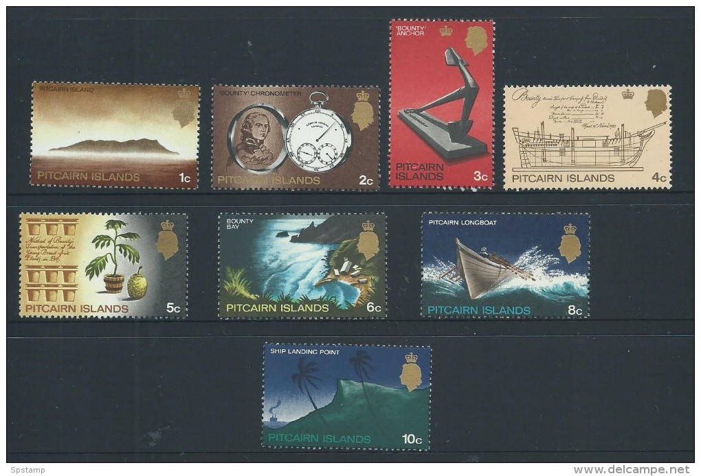 Pitcairn Islands 1969 Definitives Short Set Of 8 To 10c MNH - Pitcairn Islands