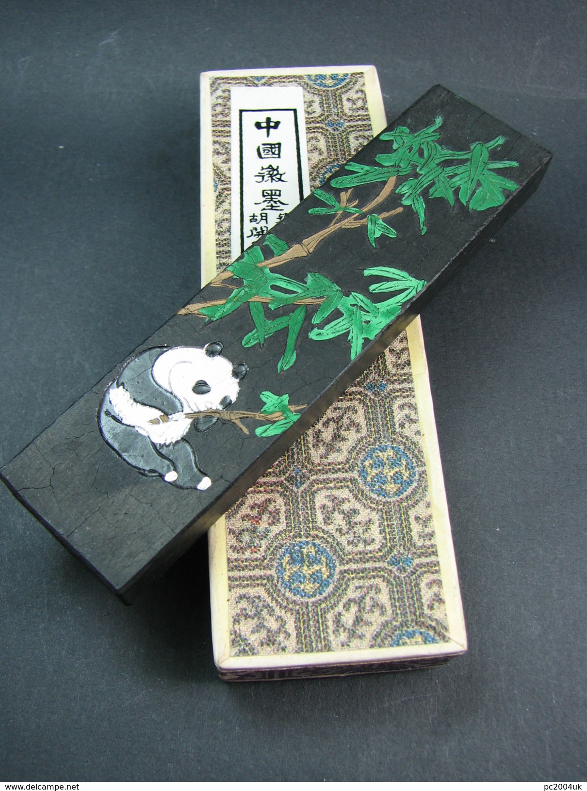 FREE SHIPPING. Four boxed and decorated vintage ink sticks - China/Japan - Circa 1960's.  FREE SHIPPING.