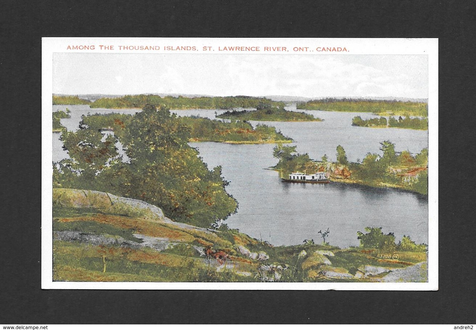 THOUSAND ISLANDS - ONTARIO - AMONG THE TOUSAND ISLAND, ST LAWRENCE RIVER - BY VALENTINE BLACK - Thousand Islands