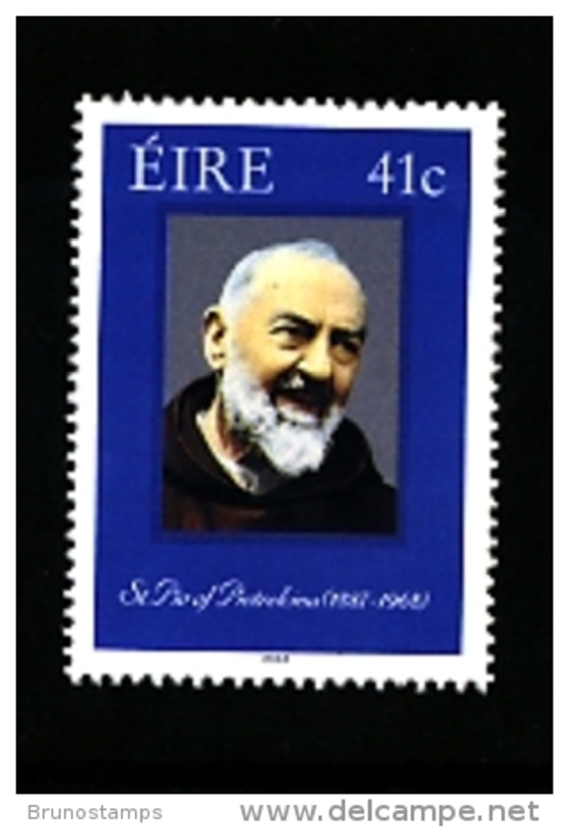 IRELAND/EIRE - 2002  ST. PIO DE PIETRALCINA  MINT NH - Nuovi