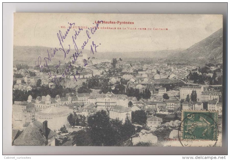 Lourdes - Vue Générale Prise Du Calvaire - 1917 - Lourdes