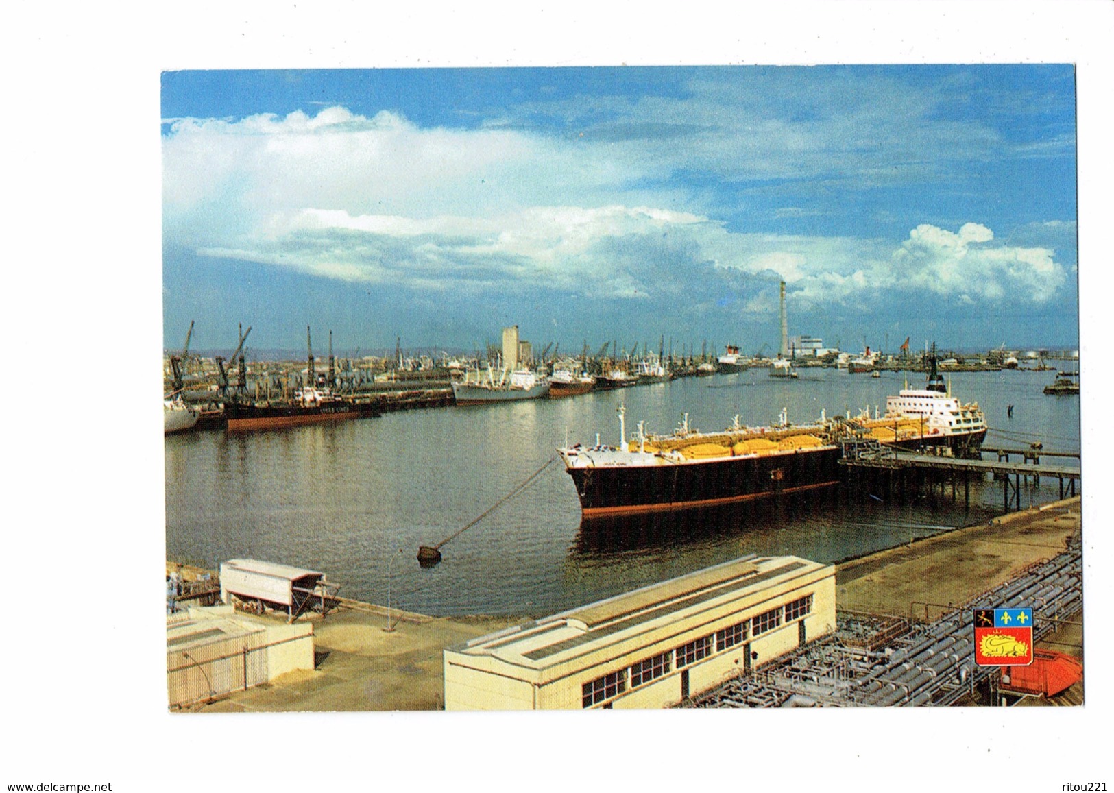 Cpm - 76 - LE HAVRE - Port Autonome / Métanier Centrale E.D.F. - Bateau Grue - Port