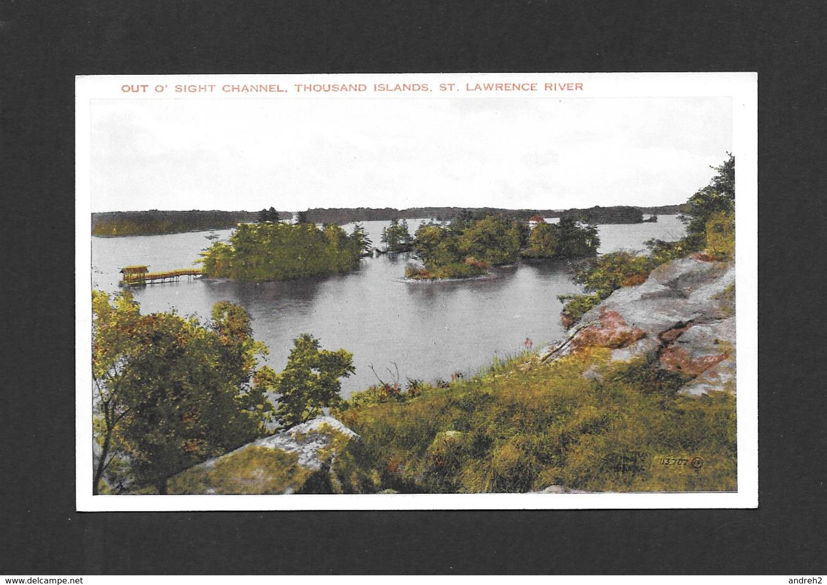 OUT O'SIGHT - THOUSAND ISLANDS - ONTARIO - ST LAWRENCE RIVER - BY VALENTINE BLACK - Thousand Islands