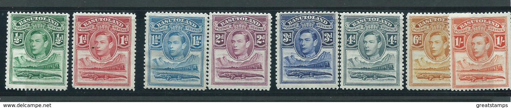 Basutoland Stamps Vlh Range To 1/- Sg18 - Otros - África