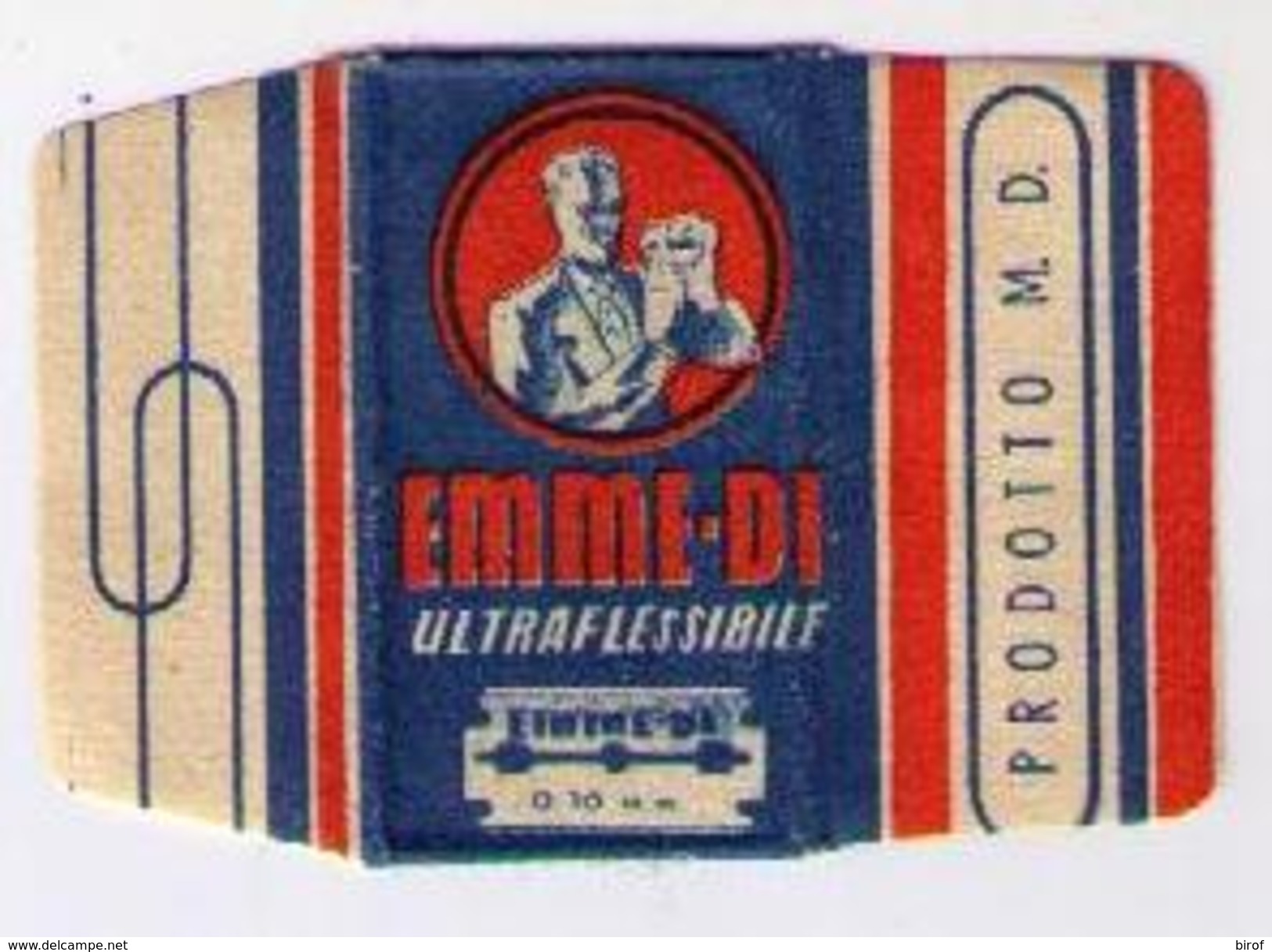 LAMETTA DA BARBA - EMME-D ULTRAFLESSIBILE   1950 POCO COMUNE - Lamette Da Barba