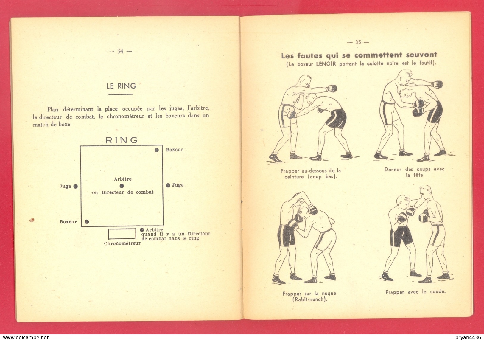 FASCICULE ANCIEN - 1949 - "REGLES DE BOXE" - REGLES OFFICIELLES FEDERATION NATIONALE DE BOXE - 40 PAGES - (15 X 12 Cm) - Libros