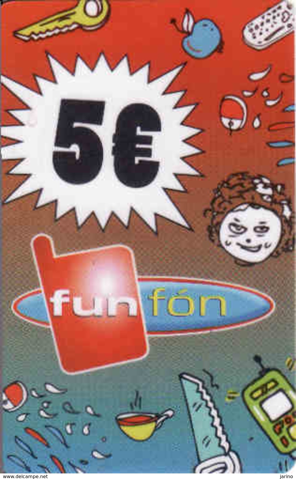 Slovakia-Slovaquie Funfon 5 &euro;, Plastic Magnetic Card - Slovaquie