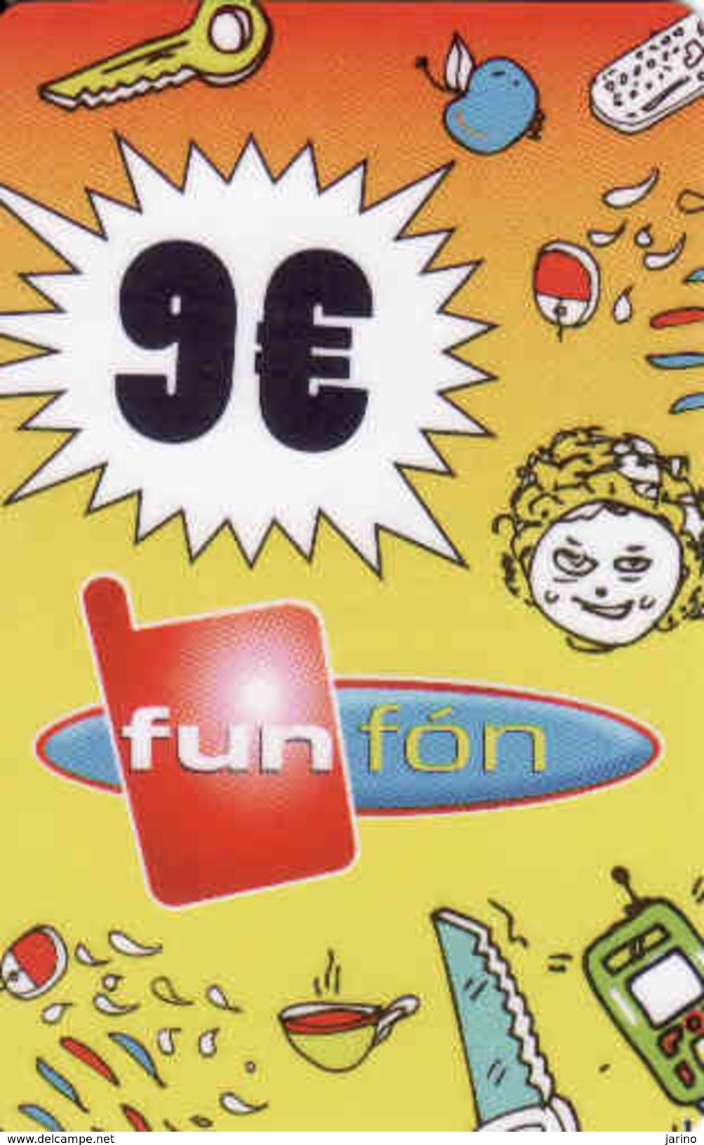 Slovakia-Slovaquie Funfon 9 &euro;, Plastic Magnetic Card - Slovaquie