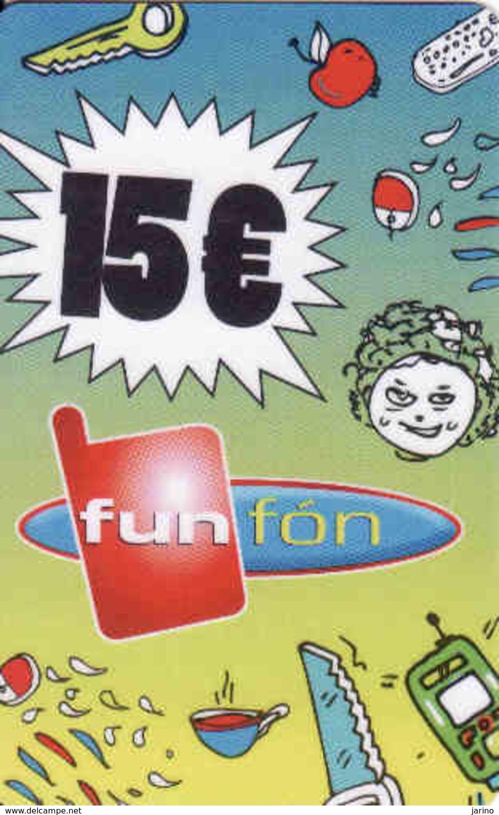 Slovakia-Slovaquie Funfon 15 &euro;, Plastic Magnetic Card - Slovaquie